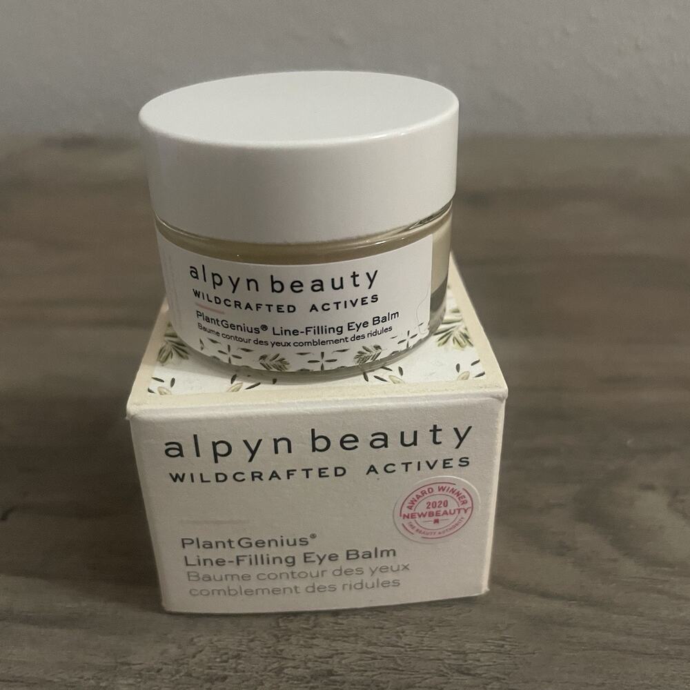 NIB Alpyn Beauty Plant Genius Line-Filling Eye Balm 0.5 oz 14 ml $62 MSRP